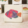 minilito en piedra litografica de peces naturalitas