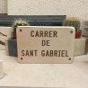 placa de calle