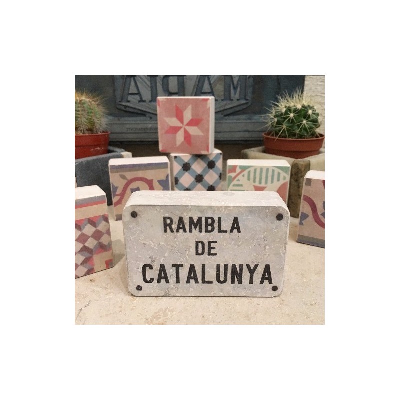 minilito de placa piedra de calle personalizada