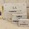 minilito en piedras con calle personalizada