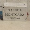 placa recordatorio piedra natural tamaño y texto personalizado