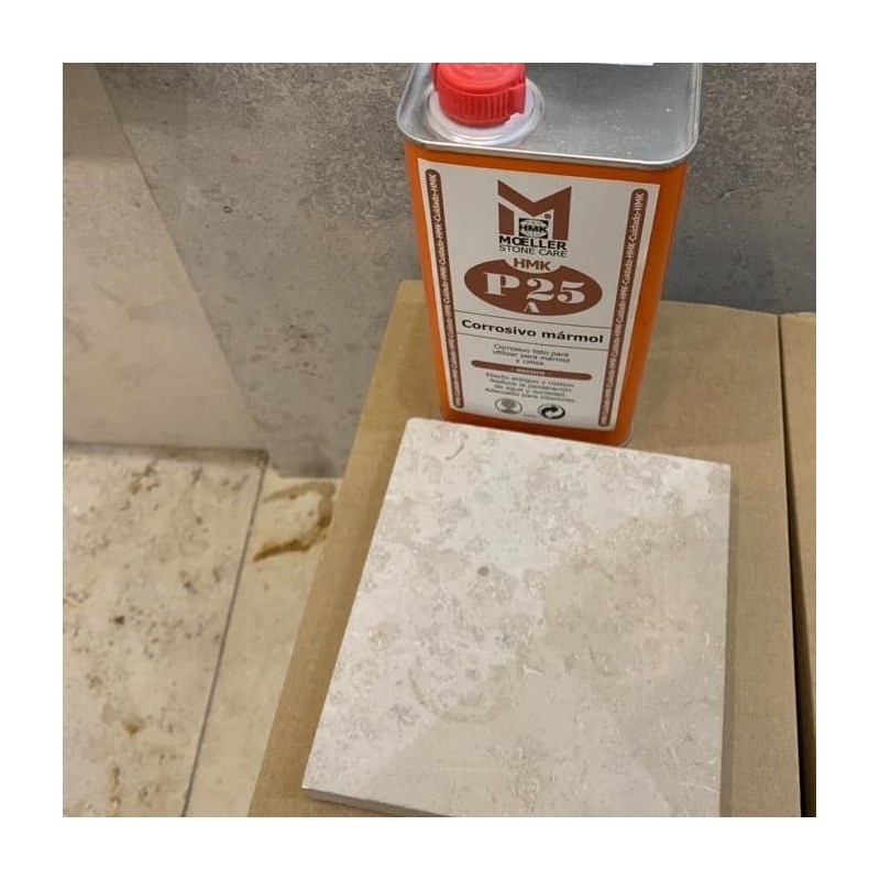 Tinte oscurecedor para envejecer y aparejar el color de  la piedra.  Se aplica en capas para obtener el resultado