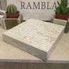 peana o base  de piedra  15x15x3cm. Se puede pedir con agujero para insertar la escultura